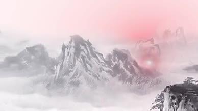 菊花唯美大气中国风水墨视频的预览图